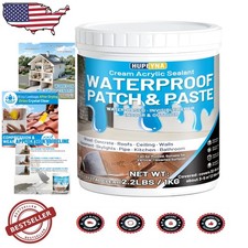 Waterproof Sealant Paste - Clear Rubberized Patch, 2.2lb Roof Repair