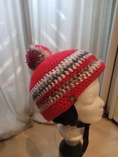 Skihelmmütze Skifasching Helmbezug rot weiss...