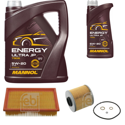 FEBI BILSTEIN Inspektionspaket 6L MANNOL Energy Ultra JP 5W-20 für BMW 3er