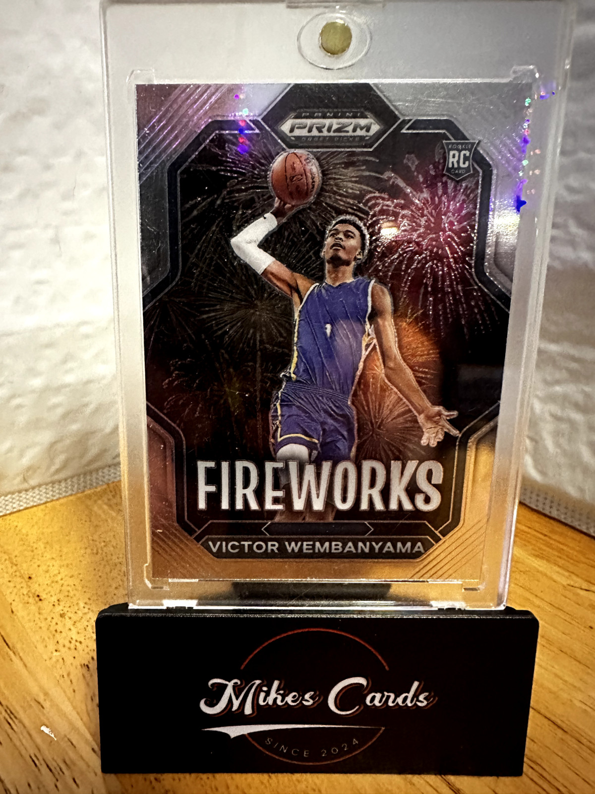 2023 Panini Prizm Draft Picks - Fireworks Victor Wembanyama #1 Silver Prizm (RC)