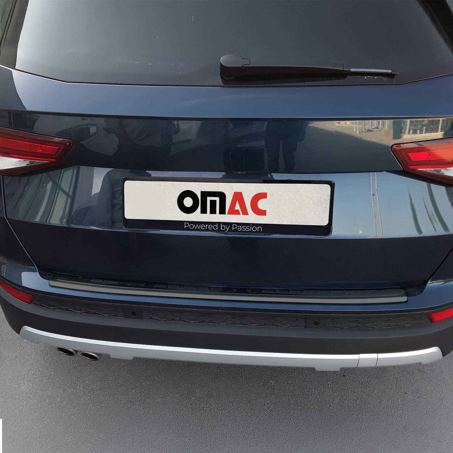 Protection de pare-chocs Seat Ateca 2016-2026 en inox dark chrome