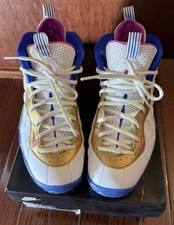 Nike Little Posite One GS White/Fuchsia Blast- Racer Blue PB J 6Y