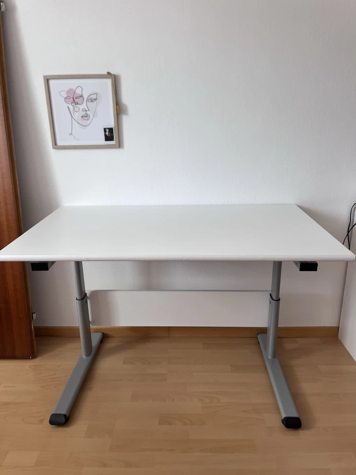 Verstellbarer Schreibtisch PAIDI/ Weiß