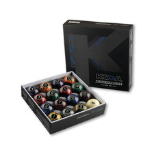Koda KBBM Black Marble Lite Billiard Ball Set &ndash; Lifetime Guarantee For Home Use