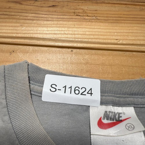 Vintage 90s Nike Sportswear Gray Tonal Mini Swoosh Embroidered T-Shirt Men's XL by Nike, $26.23 - Photo 10