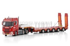 WSI Models Scania Nooteboom Red Line; Scania R Normal Cr20n 6x4 Manoovr Met Gieksleuf 5 Axle 1:50 5983001
