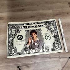 SCARFACE &lsquo;I TRUST IN ME&rsquo; DOLLAR SIGN, RARE 2000&rsquo;s POSTER