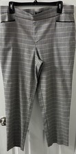 Fundamental Things brown/black Houndstooth Dress Straight Leg Pants size 14