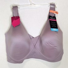 Bali Comfort Revolution Ultimate Wireless Support Bra DF3462 Lavender 3XL NWT