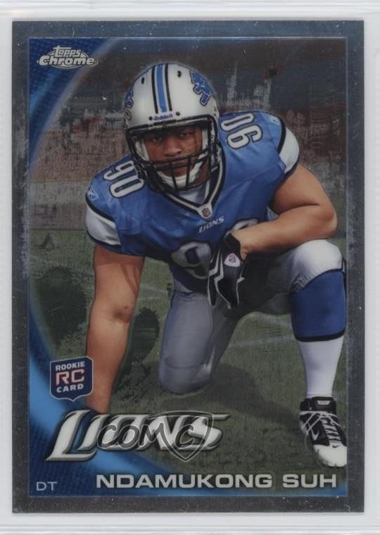 2010 Topps Chrome Ndamukong Suh (Kneeling) #C160 0nr3