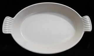 Le Creuset 24 Oval Au Gratin Cast Iron Casserole Baking Dish Yellow Vintage