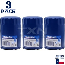 АСDеІсо PF63 PF63F GМ Engine Oil Filter 12735811 - 3 Pack