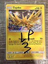 Pokemon TCG Zapdos Holo Rare Team Up Stamp SM - Team Up SM159 LP3