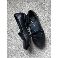 Dansko Olena Black Shimmer Shoes Loafers 38 EU 7.5 8 US