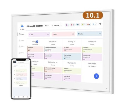 Calendar 10.1 Inch Digital Calendar & Chore Chart, Smart Touchscreen Interact...