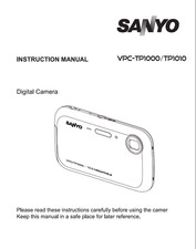 Sanyo VPC-TP1010 Digital Camera User Owner Instruction Manual