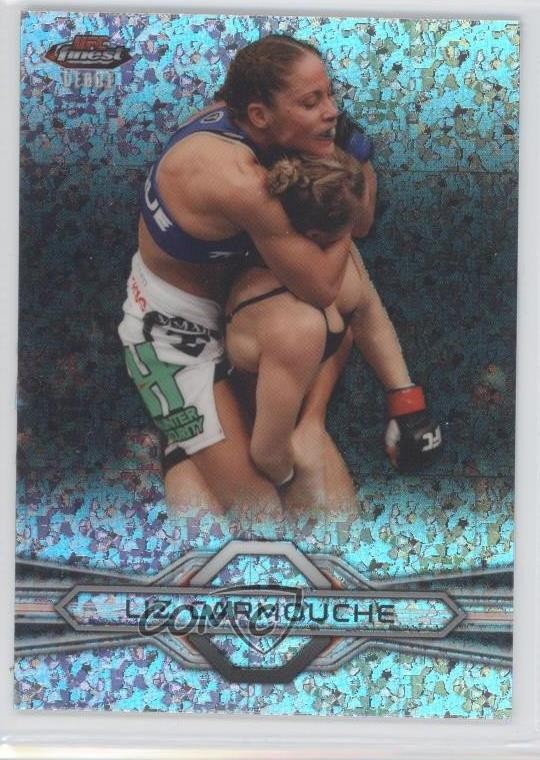 2013 Topps Finest UFC Refractor Liz Carmouche #8 Rookie RC 0f3