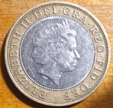 United Kingdom 1999 Rugby Union World Cup .TWO Pound COIN. QE 2 Commerative.VG