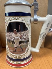 Rogers Hornsby Stein Tankard Bradford Museum Legends Of Baseball COA .424 Season