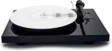Hudson Hi-Fi Turntable Mat with Cartridge & Needle Alignment Tool- Black 