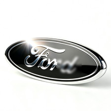 Black Chrome Front Grille Tailgate 9 In Oval Emblem Rep For Ford F150 Logo Badge