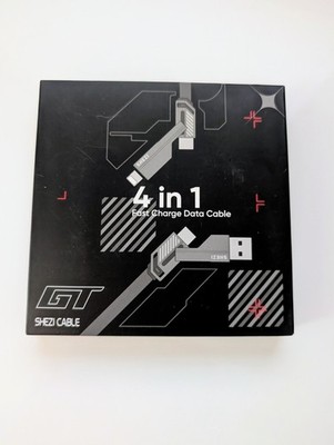 SHEZI 4-in-1 GT Fast Charge Data Cable - 5 Feet