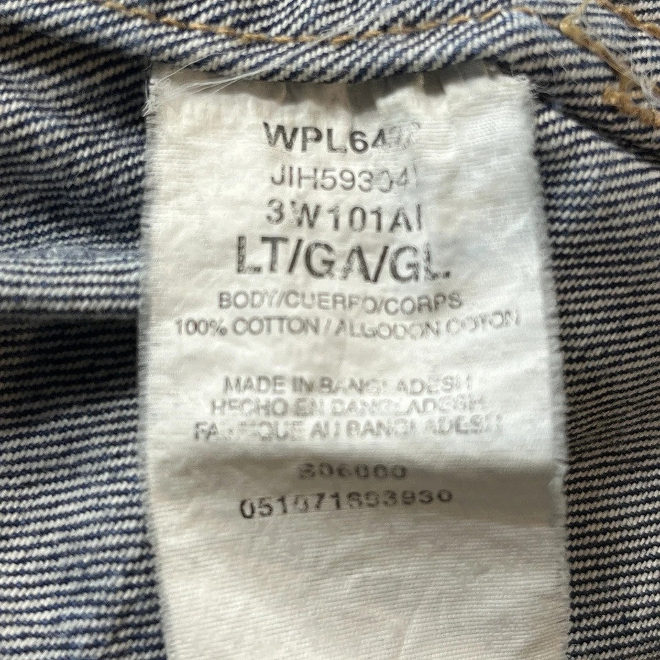 Riggs Workwear джинсовой ткани Jean Куртка Пальто мужской размер большой синий Wranglers полный молнии - Изображение 3 из 4