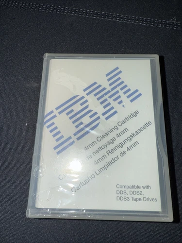 New SEALED IBM P59H3090 4mm Tape Cleaning Cartridge IBM & 2 Used HP