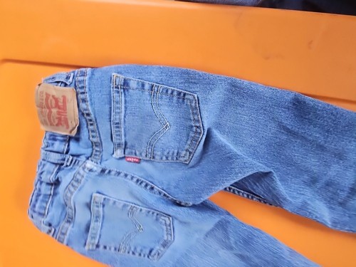 Levi's Boy's 511 Slim Jeans Size 7 Flex Denim Blue Distressed Adjustable - Picture 11 of 12