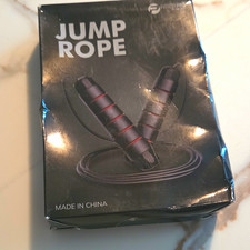 Jump Rope Black and Red Color Jump Rope with Red Handles