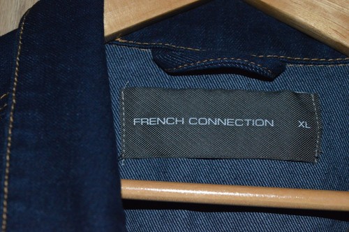 French Connection Dark Blue Denim Chore Jacket - Extra Large XL - Picture 3 of 7