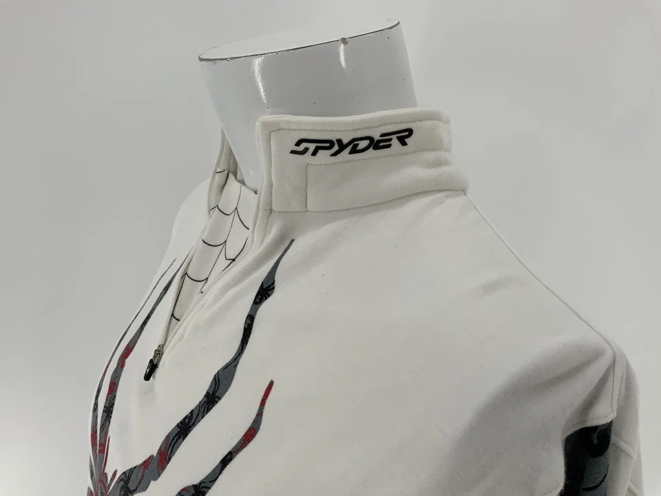 Pullover Spyder 1/4 Cremallera L Niños Blanco Rojo Gris Negro 100% Algodón YGI V4-91 Foto 4 de 4