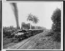 8" x 10"  1920 photo Pan American Division of Central Railroad, Guatemala