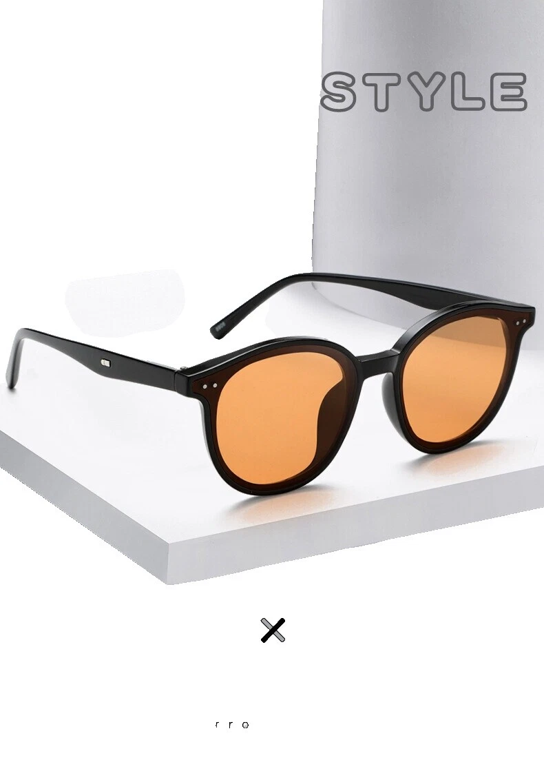 Gafas de Sol Retro Redondo Marco de plástico para De hombre