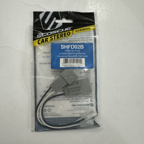 Scosche SHFD02B Speaker Harness for Select 1986-Up Ford, Lincoln, Mercury E25