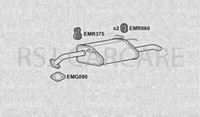 Klarius CV4Q Auspufftopf Hinten Daewo / Chev Lacetti 1.4-6 04-08