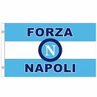 New Giant SSC Napoli Flag, Forza Napoli Serie A Flag, Napoli Calcio Soccer Flag