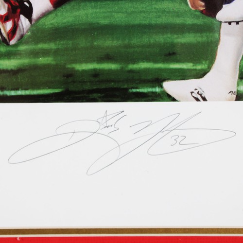 Ricky Watters Signed Lithograph 49ers "Raging Watters" - COA JSA - Picture 2 of 5