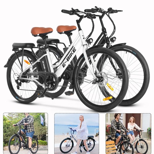 E-Bike 26" Electric Bicycle for Adults 750W Motor 7 Speed City Commuter Ebike - Picture 17 of 22