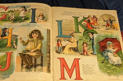 CHILD'S FIRST ALPHABET BOOK COLOR ILLUSTRATIONS ABC c1880