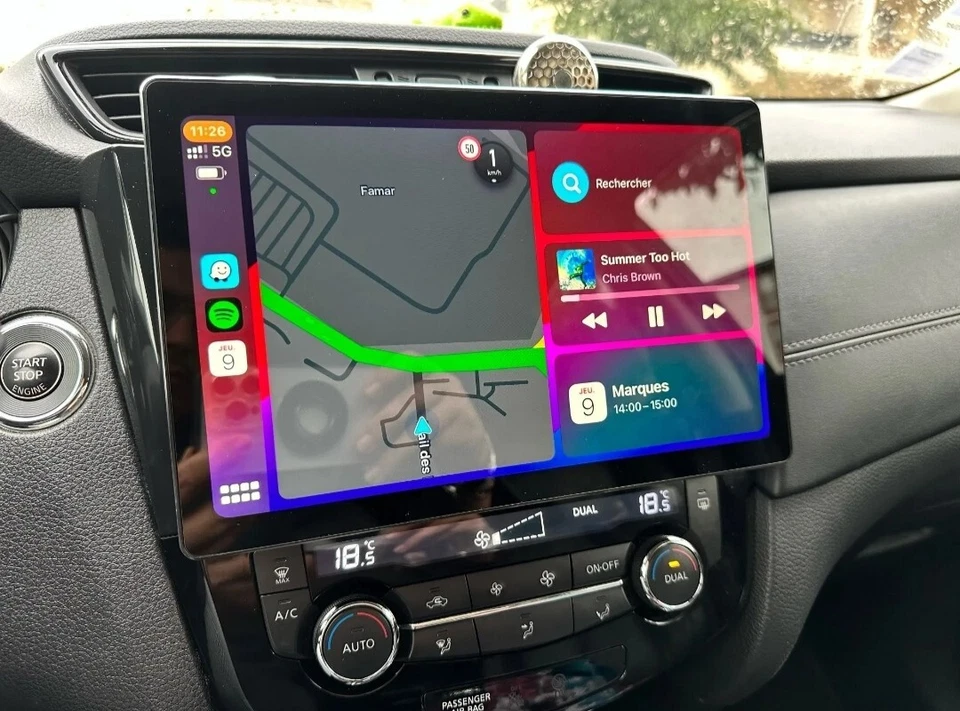 Navigatore Nissan Qashqai J11 X-trail Android 13 5G QLED 2K CarPlay 6GB+64GB - Immagine 2 di 4