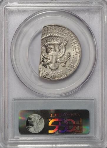 1968 D PCGS MS63 30% Straight End Clip 40% Silver Kennedy Half Dollar Mint Error - Picture 4 of 4