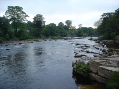 Photo 6x4 Tees at low flow below East Lendings Barnard Castle Once away f c2007