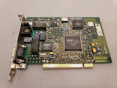 Vintage SMC 9332DST 10-100 NIC PCI RJ45-DB9 Network Card SMC-9332