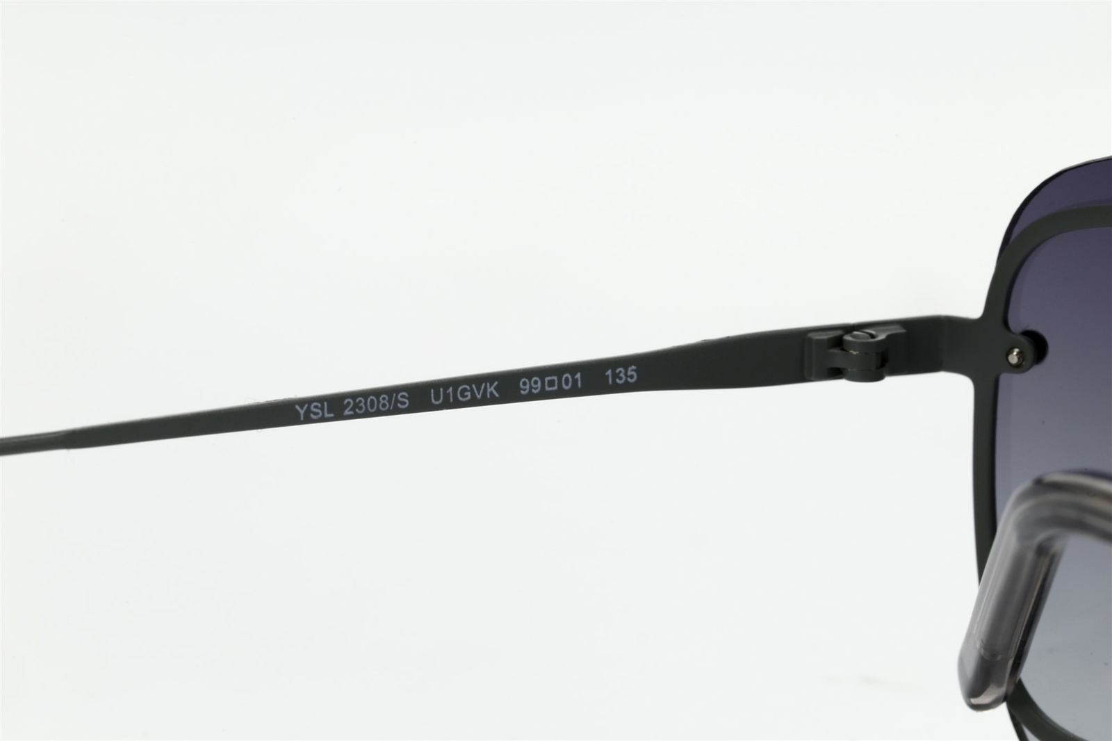 Occhiali da sole Yves Saint Laurent YSL 2308 S rettangolari scudo grigio 99 mm 142558