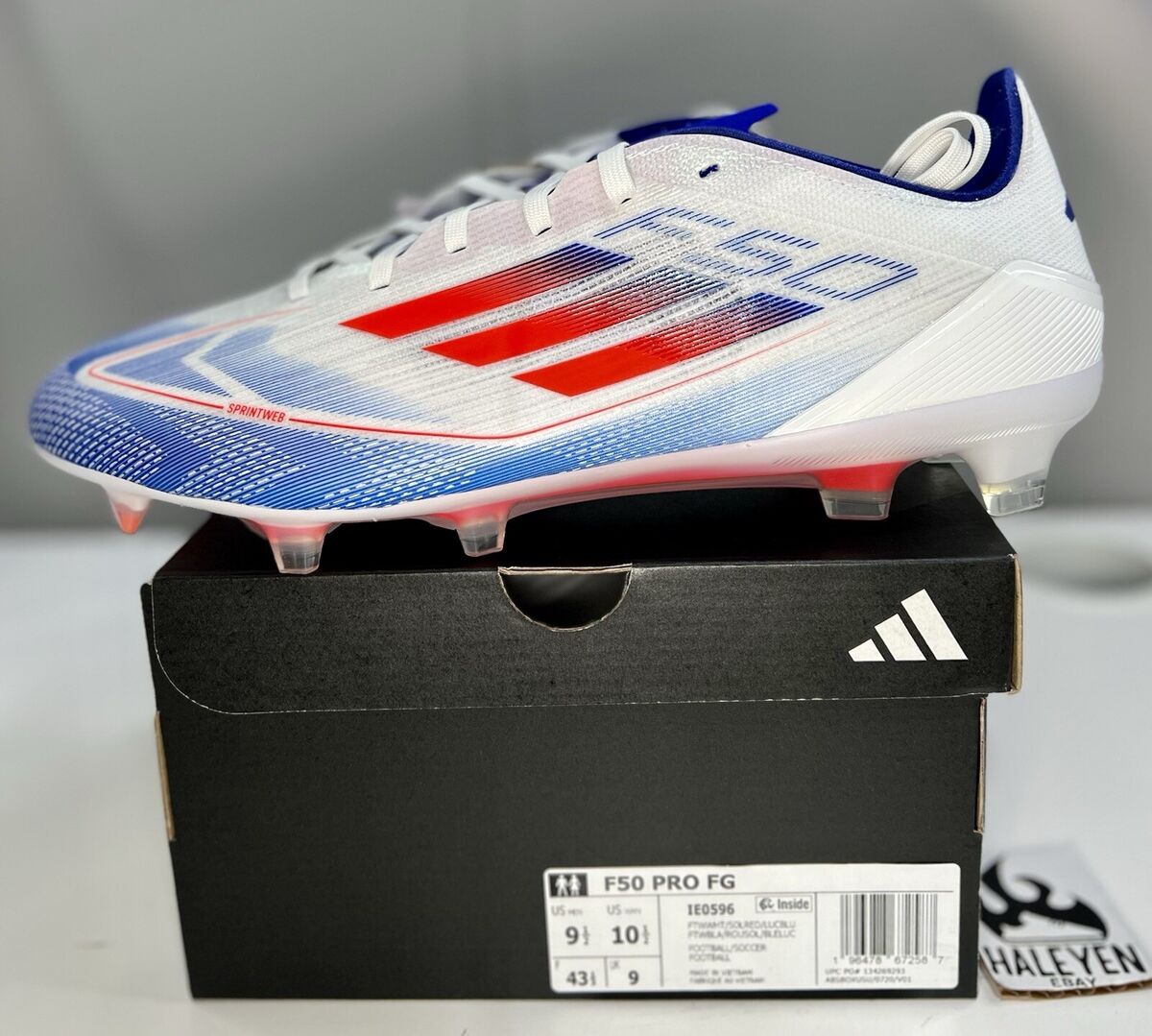 adidas F50 Pro FG Cloud White Solar Red Lucid Blue | Men's adidas F50 Pro FG Cloud White Solar Red Lucid Blue | Men's