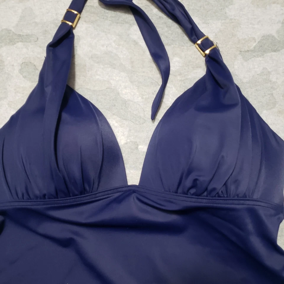 Pullover acolchado azul mediano Victoria's Secret Top para mujer Foto 3 de 4