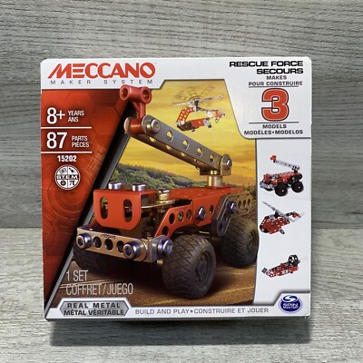 Meccano, Multimodels, Rescue Force Squad 3 Model Set Build & Play STEM 8+ NEW