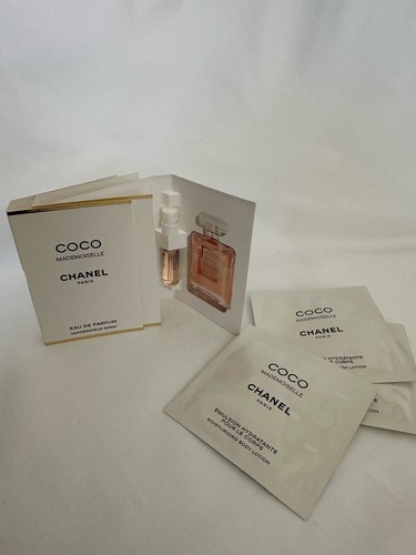COCO MADEMOISELLE by Chanel 3 Samples in edp+3 Body Lotions READ DESCRIPTION !!