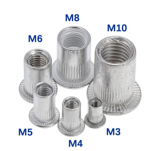 Blindnietmuttern M3 M4 M5 M6 M8 M10 M12 Flachkopf Edelstahl Alu Stahl Nietmutter - Bild 15 von 15